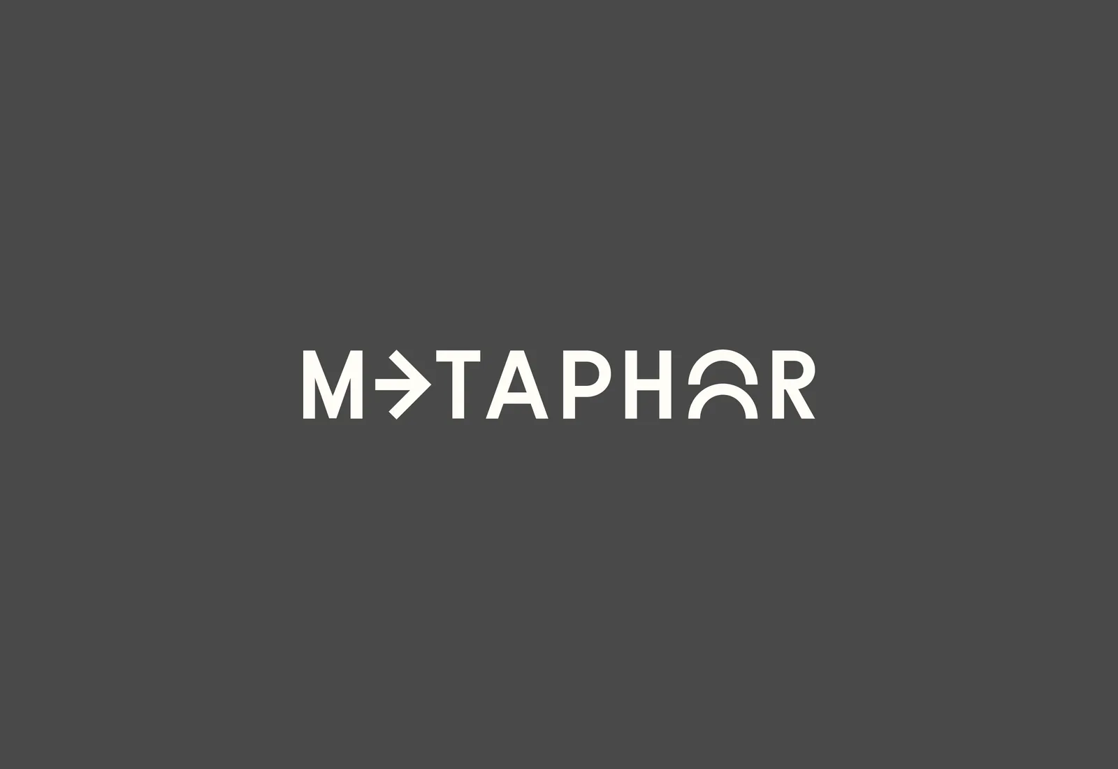 Metaphor wordmark, black apparel and yellow outdoor identity applications
